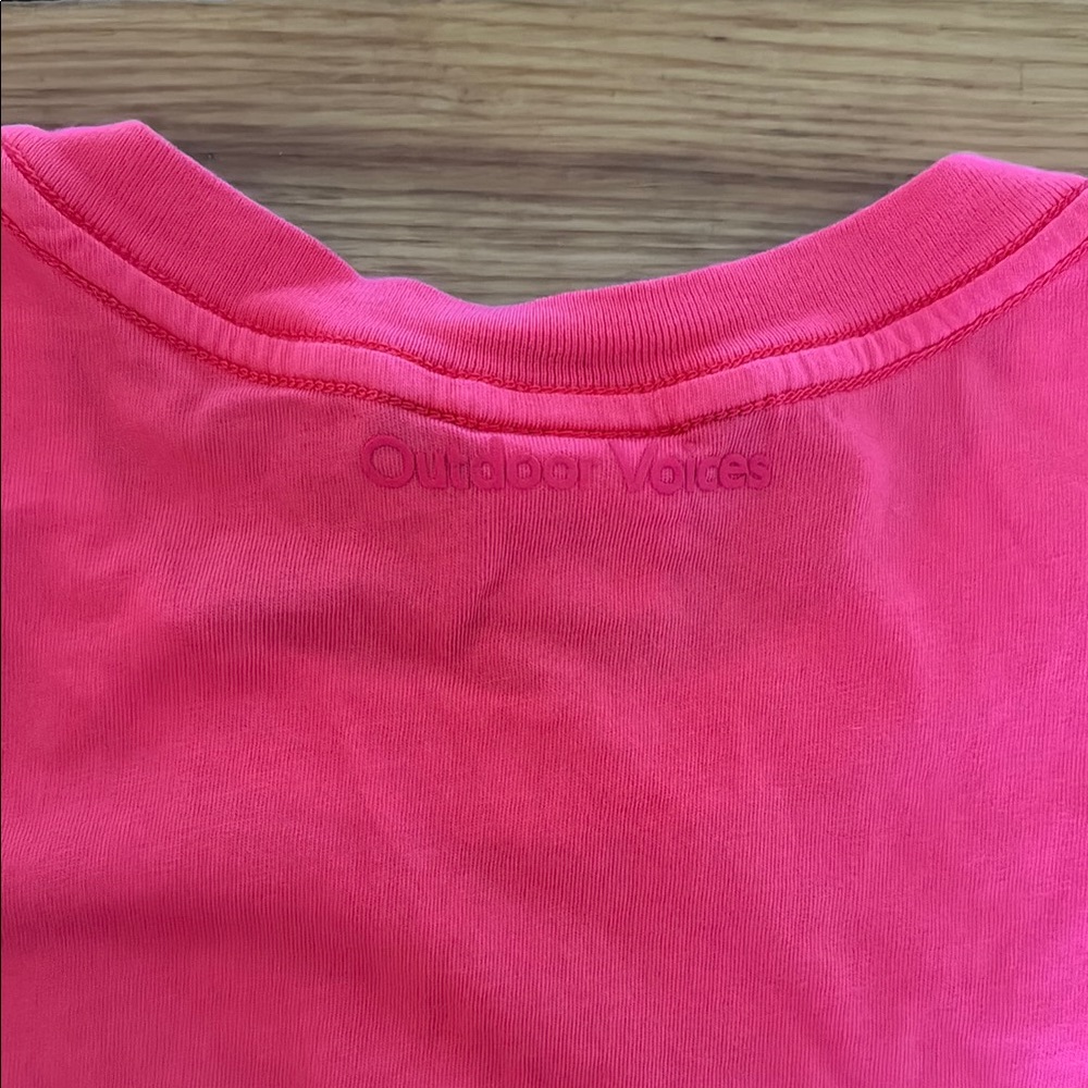 Outdoor Voices Everyday Tee - Pink Crew Neck 100% Cotton - Small - Like New - Picture 4 of 4